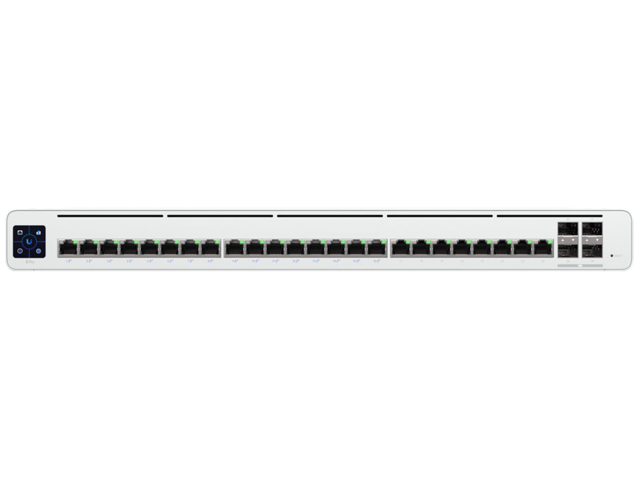 Ubiquiti UISP Switch 24 Port Gigabit 16 PoE 220W 4SFP+, Layer 2, 24x GbE Ports - 16x 27V Passive PoE ports, 4x SFP+, PoE budget 220W | UISP-S-Pro