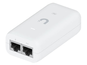 Ubiquiti Gigabit PoE Adapter 48V 15W, 0.32A, Gigabit, PoE injector with No Cable, Electrostatic Discharge (ESD), Surge, Clamping Protection | U-POE