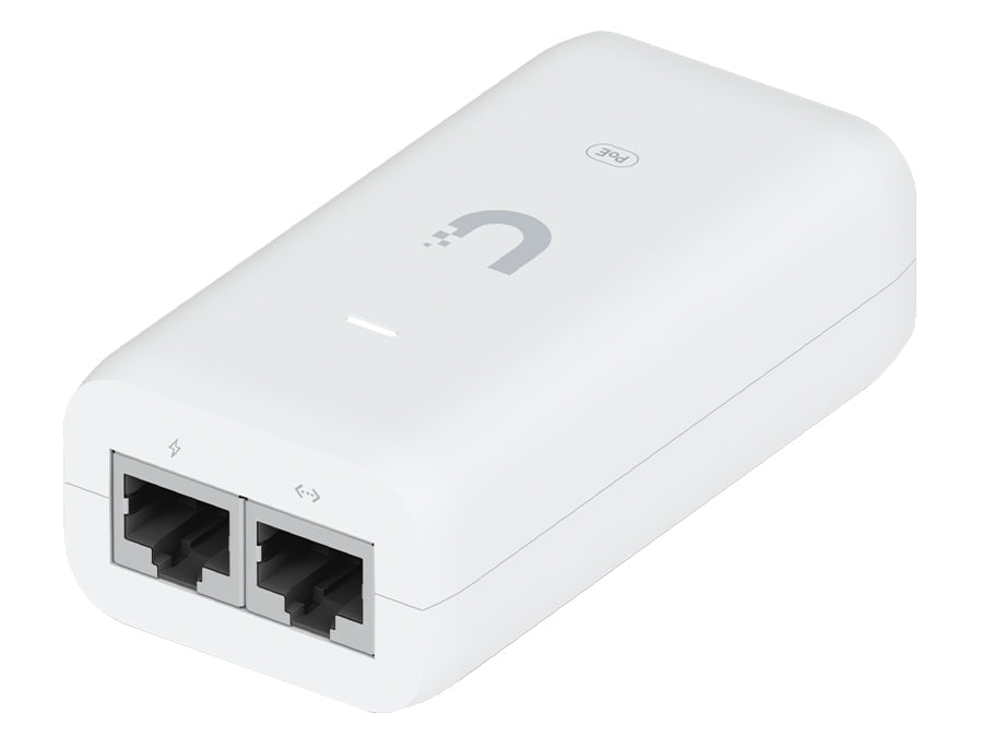 Ubiquiti Gigabit PoE Adapter 48V 15W, 0.32A, Gigabit, PoE injector with No Cable, Electrostatic Discharge (ESD), Surge, Clamping Protection | U-POE