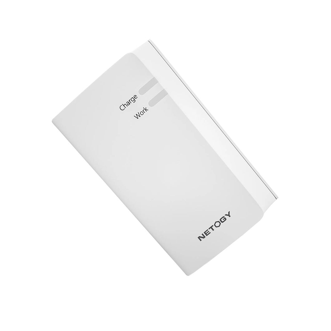 Netogy Mini DC UPS30 In-Line 13200mAh UPS, Includes Y-Cable to connect to 2 devices, such as Wireless Router and Fibre ONT, Emergency Backup Power