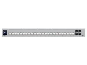 Ubiquiti UniFi 24 Port 2x 10Gbps 22x 2.5Gbps 4SFP+ Pro HD Switch, high-performance L3 Etherlighting switch, 1.3' touchscreen with AR | USW-Pro-HD-24