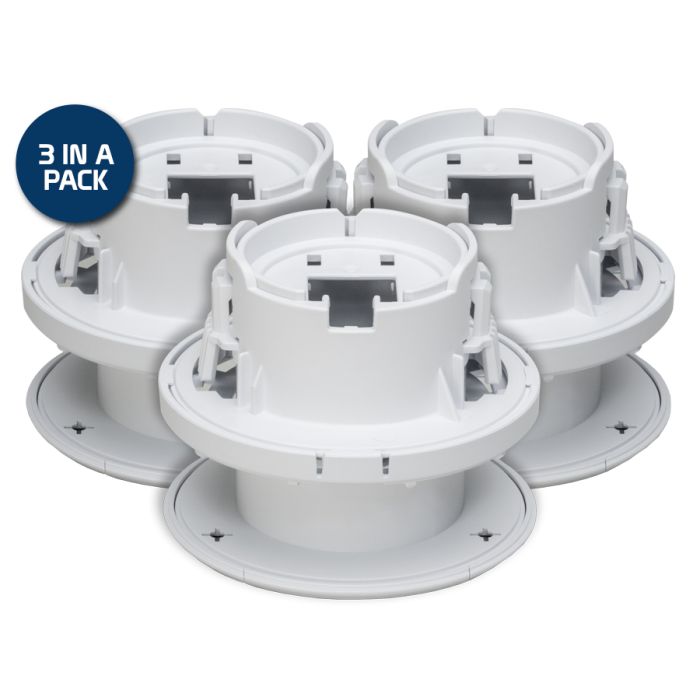 Ubiquiti UniFi Protect G3 & G5 Flex Ceiling Mount 3 Pack, recessed ceiling mounting accessory for the UVC-G3Flex or UVC-G5F cameras | UVC-G3-F-C-3