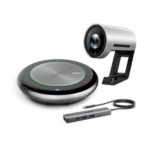 Yealink VC Kit For Huddle Rooms UVC30 4K USB EPTZ Camera, CP900 Speakerphone, B-Y-O-D, Compatible with Teams, Zoom, 3CX Webmeeting, Skype, GoogleMeet