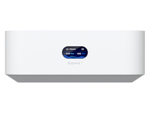 Ubiquiti UniFi Express WiFi 7 Tri-Band 10Gbps Cloud Gateway, 10Gbps data rate over 6GHz (2x2 MU-MIMO), 5GHz (2x2 MU-MIMO) + 2.4GHz (2x2 MU-MIMO) | UX7