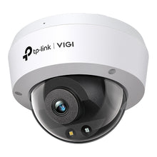 Load image into Gallery viewer, TP-Link VIGI 4MP Full-Color Dome Network Camera, IR/White Light, PoE/12V DC, 2.8 mm Fixed Lens, Built-In Microphone, micro-SD Slot, IK10, IP67
