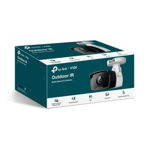 TP-Link VIGI 2MP Outdoor Bullet Network Camera,IR, PoE, 2.8 mm Fixed Lens, IP67, High Definition, Human & Vehicle Classification, Smart Detection