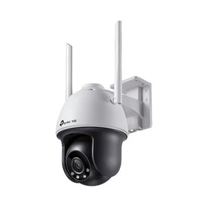 TP-Link VIGI 4MP Full-Color Wi-Fi Pan/Tilt Network Camera, IR/White Light, 12V DC, 4 mm Fixed Lens, Built-In Microphone, Speaker, micro-SD Slot, IP66