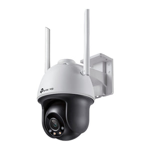 TP-Link VIGI 4MP Full-Color Wi-Fi Pan/Tilt Network Camera, IR/White Light, 12V DC, 4 mm Fixed Lens, Built-In Microphone, Speaker, micro-SD Slot, IP66