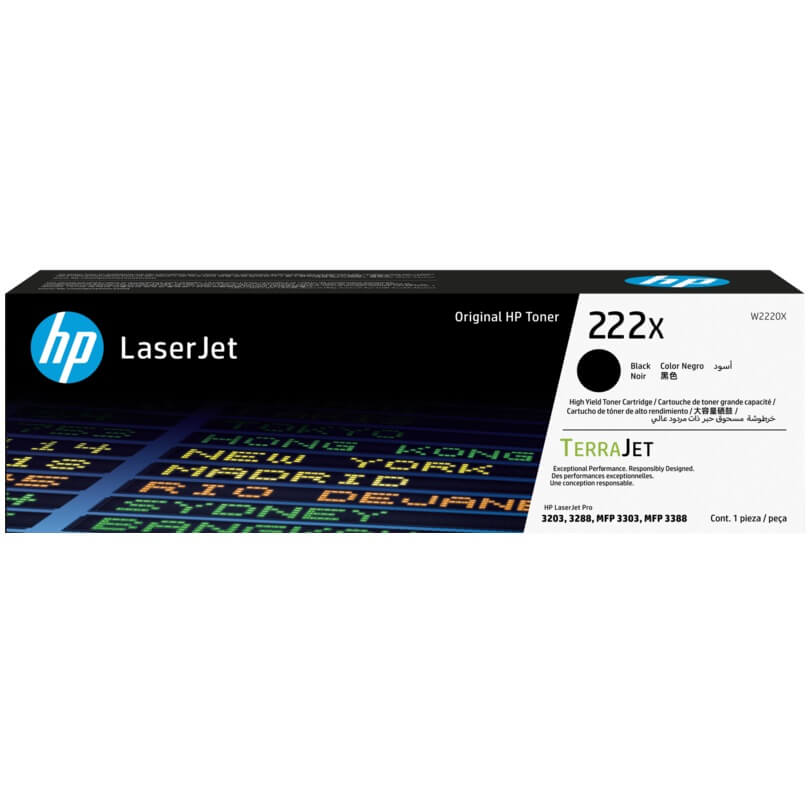 Hp 222x High Yield Black Original Laserjet Toner Cartridge W2220X