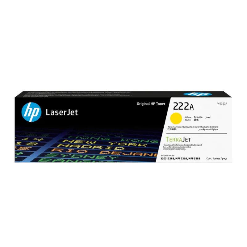Hp 222a Yellow Original Laserjet Toner Cartridge W2222A