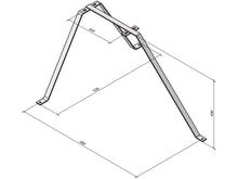 Load image into Gallery viewer, Wall Bracket - Large, 470mm (tripod) Non-galvanised, Antennas &amp; Masts, Aluminium Poles &amp; Brackets, Wall Brackets, ideal for Mounting Antennas to Walls
