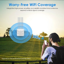 Load image into Gallery viewer, WavLink WiFi6 Indoor/Outdoor Dual Band 2.4G+5G AX1800/AX3000 Long Range IP67 WiFi Mesh Extender 4x8dBi High-gain Antennas
