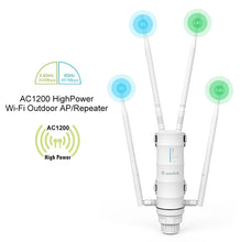 Load image into Gallery viewer, Wavlink High Power AC1200/600/300 Outdoor Repeater AP WiFi Router Dual Dand 2.4G+5Ghz Long Range Extender
