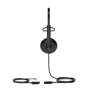 Yealink YHS34 Lite Mono Headset with RJ-9 and Foam Ear Cushions, Plug and play, HD Voice - Perfect for Professional Calls and Music Listening