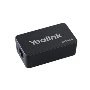 Yealink EHS36 Wireless Headset Adapter, easily connects your Yealink IP phone to a range of Jabra, Plantronics and Sennheiser wireless headsets