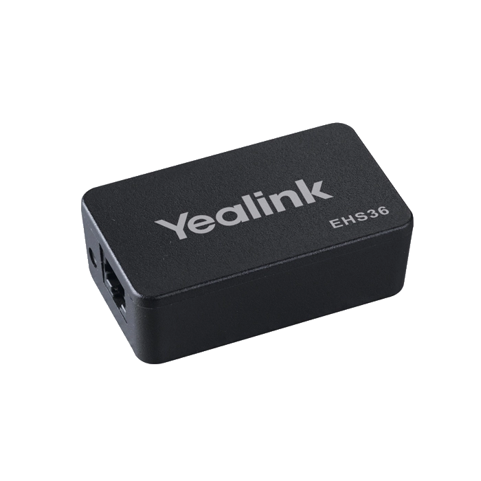 Yealink EHS36 Wireless Headset Adapter, easily connects your Yealink IP phone to a range of Jabra, Plantronics and Sennheiser wireless headsets