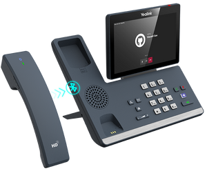 Yealink MP58-WH E2 Premium IP Phone with Bluetooth Handset for Microsoft Teams, with 7-inch adjustable touch screen, Excludes PSU