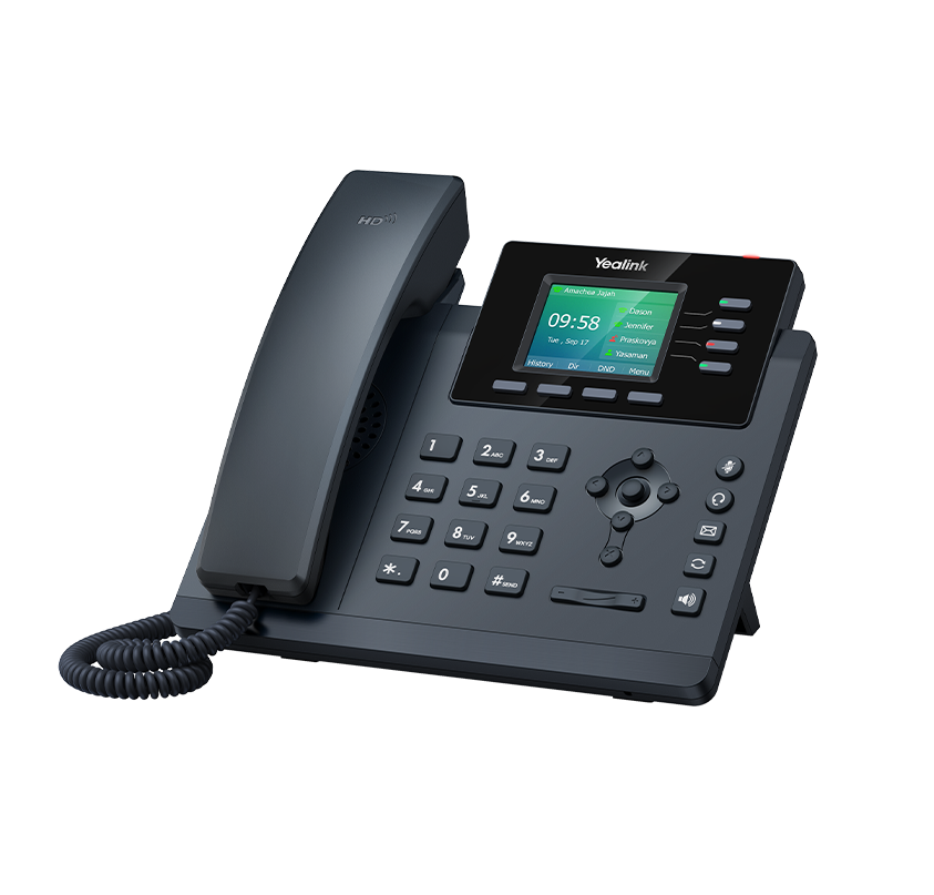 Yealink T34W, Desktop IP Phone with built-in Wi-Fi, Entry-level IP Phone with 4 Lines & Color LCD An entry-level color screen IP phone, Excludes PSU