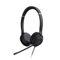 Yealink UH37 Dual USB Headset, USB-C with USB-C/A Adapter MS Teams Certified, Automatic switch between call mode & music mode, busy light, easy-to-use