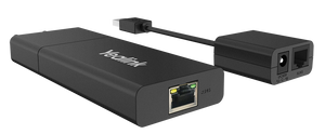Yealink USB Extender through CAT5e, USB-C connection, In line call/volume controls, Bluetooth 5.1, Single earpiece, Built-in Li-ion battery, Extender