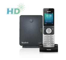 Load image into Gallery viewer, Yealink W60P DECT handset + Base, Includes W60B Base and W56H Handset, 2.4&quot; 240x320 Pixel Back Light Colour LCD Display, 1 x Ethernet Ports 10/100 PoE
