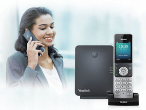 Yealink W60P DECT handset + Base, Includes W60B Base and W56H Handset, 2.4" 240x320 Pixel Back Light Colour LCD Display, 1 x Ethernet Ports 10/100 PoE