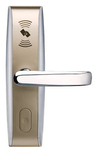 ZKTeco Mifare Hotel Lock (Right Door Lock), RFID Hotel Lock with Zinc-Alloy housing, bright chrome finish, ZKBiolock Hotel Lock System, Access Control