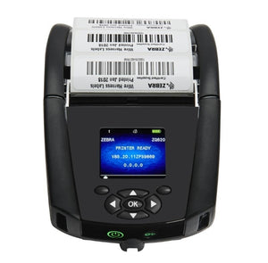 Zebra ZQ620 Series 3" Mobile Direct Thermal Label and Receipt Printer - 203 dpi (8 dot/mm), 72mm - 102 mm/s (4 ips), WLAN, Bluetooth, Linered Platen