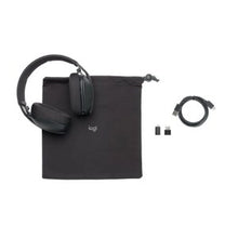 Load image into Gallery viewer, Logitech Zone Vibe Wireless Bluetooth Headset, Microsoft Certified - Graphite, Certified for video conferencing, Wireless and reliable, lightweight
