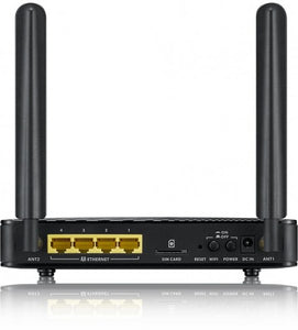 Zyxel LTE Indoor IAD VoIP and Cs, LTE3311 Router, 10/100 Mbps RJ-45 x 4, Built-in 4G LTE module for 4G connections, SIM card slot, 150/50Mbps (DL/UL)
