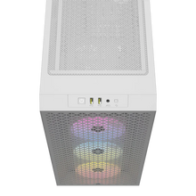 Load image into Gallery viewer, CORSAIR 3000D RGB Tempered Glass Mid-Tower PC CASE - White
