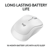 Load image into Gallery viewer, Logitech M240 Silent Bluetooth Mouse, Ambidextrous, wireless mouse, 3 buttons, Scroll type: Wheel. Power source: Batteries - Off White, 910-007120
