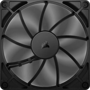 CORSAIR RS140 140mm PWM Fan, Fan diameter: 14 cm, Rotational speed (min): 330 RPM, Rotational speed (max): 1700 RPM, Maximum airflow: 95.5 cfm, White