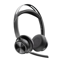 Load image into Gallery viewer, Poly Voyager Focus 2 Stereo USB-A Bluetooth Wireless Headset Rechargeable Li-ion BT700 Bluetooth USB adapter 76U46AA
