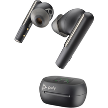 Load image into Gallery viewer, Poly Voyager Free 60+ UC M Carbon Black Earbuds with Touchscreen Charge Case, in-ear with adaptive hybrid ANC technology, noise-canceling 7Y8G9AA
