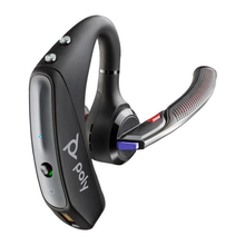 Load image into Gallery viewer, Poly Voyager 5200-M Office Wireless Headset with USB-C to Micro Cable, includes AC power adapter, Telephone interface cable (TIC) 8H5Q3AA
