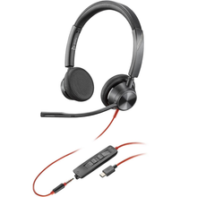 Load image into Gallery viewer, Poly Blackwire 3325 Stereo Usb-C Headset +3.5Mmp +Usb-C/A 8X221AA
