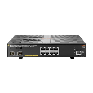 HPE Aruba 2930F 8-port Gigabit Ethernet (10/100/1000) PoE+ Managed Layer 3 Switch with 2x SFP+ ports 56 Gbit/s switching JL258A