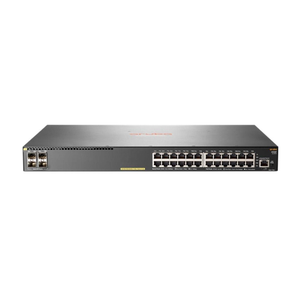 HPE Aruba 2930F 24-port Gigabit Ethernet (10/100/1000) PoE+ Managed Layer 3 Switch with 4x SFP ports 56 Gbit/s switching JL261A