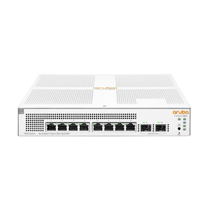HPE Aruba Instant On 1930 8-port GbE Class4 PoE 124W Smart Managed Switch with 8x RJ-45 10/100/1000 ports, 2x SFP 1GbE ports JL681A