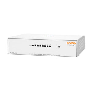 HPE Aruba Instant On 1430 8-port Gigabit Unmanaged L2 Switch, 8x RJ-45 autosensing 10/100/1000 ports, 16 Gbps Switching, 11.90 Mpps Throughput R8R45A