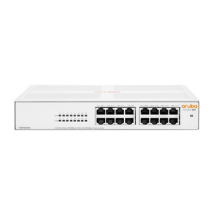 HPE Aruba Instant On 1430 16-port Gigabit Unmanaged Layer 2 Switch with 16x RJ-45 autosensing 10/100/1000 ports, 32Gbps switching R8R47A