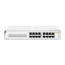 Load image into Gallery viewer, HPE Aruba Instant On 1430 16-port PoE GbE Layer 2 Unmanaged Switch with 16x RJ-45 autosensing 10/100/1000 Class 4 PoE ports R8R48A
