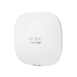 HPE Aruba Instant On AP25 RW 4x4 Wi-Fi 6 Indoor Access Point 2.4 GHz: 574 Mbps, 5 GHz): 4.8 Gbps R9B28A