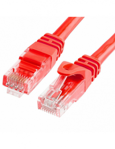 Acconet CAT6 UTP Flylead, 2 Meter, Straight, Stranded Cable, Moulded Boots and Plugs, Red, Cabling & Cabinets, LAN Cable & Connectors, Flyleads