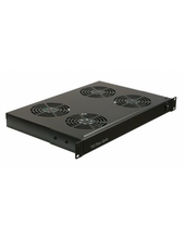 Load image into Gallery viewer, Acconet Fan Unit, 4 Fans, 1U, Black, Power Switch, C14 Power Connector, Power cable not included, Cabling and Cabinets, Cabinets &amp; Racks, Accessories
