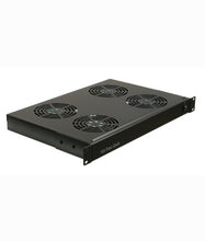 Load image into Gallery viewer, Acconet Fan Unit, 4 Fans, 1U, Black, Power Switch, C14 Power Connector, Power cable not included, Cabling and Cabinets, Cabinets &amp; Racks, Accessories
