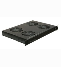 Load image into Gallery viewer, Acconet Fan Unit, 4 Fans, 1U, Black, Power Switch, C14 Power Connector, Power cable not included, Cabling and Cabinets, Cabinets &amp; Racks, Accessories
