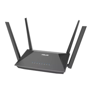 Asus RT-AX52 AX1800 AiMesh, Wi-Fi 6 (802.11ax), Dual-band (2.4 GHz / 5 GHz), Ethernet LAN, Black, Tabletop router (AX1800) Dual Band WiFi 6 Extendable