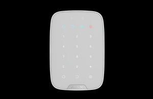 AJAX Security Keypad Plus Jeweller, Wireless White Indoor Keypad, 4.5 year battery life, Remote controlled, Panic button, Contactless | AJAX-KP-PLUS-W